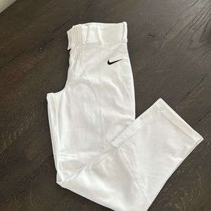 Youth white Nike baseball pants